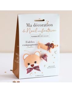 Mi decoración navideña de fieltro: Dúo de fieles compañeros
