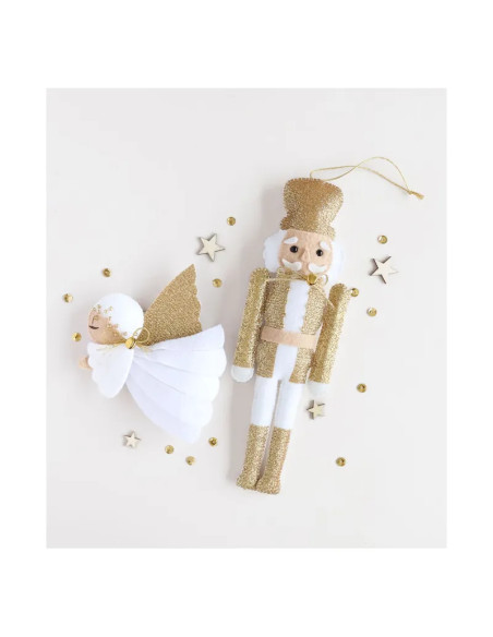 Mi decoración navideña de fieltro: Dúo invierno encantado
