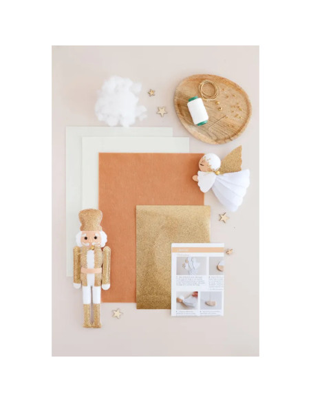 Mi decoración navideña de fieltro: Dúo invierno encantado
