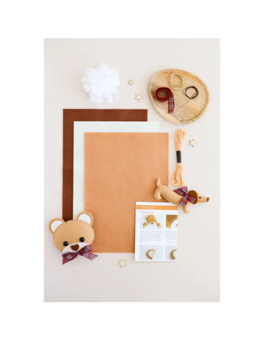 Mi decoración navideña de fieltro: Dúo de fieles compañeros