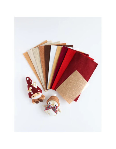 Kit de fieltro de Navidad - Colección acogedora