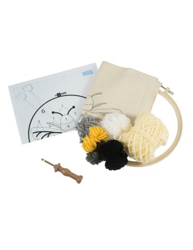 Kit de aguja punch needle - Abeja