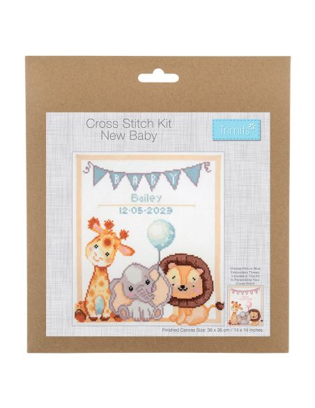 Gran kit de punto de cruz contado - Bebés animales
