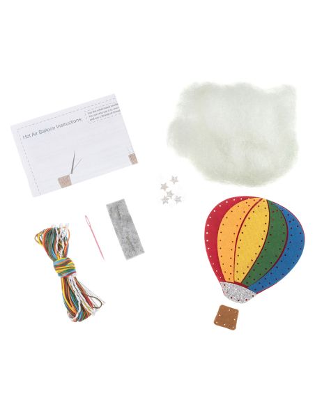 Kit de decoración de fieltro: Globo aerostático