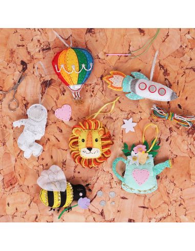 Kit de decoración de fieltro: Globo aerostático