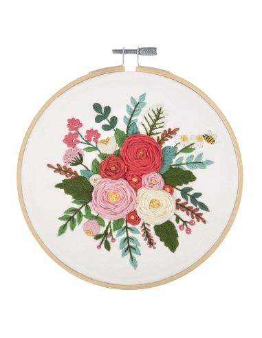 Kit de bordado - Ramo de rosas