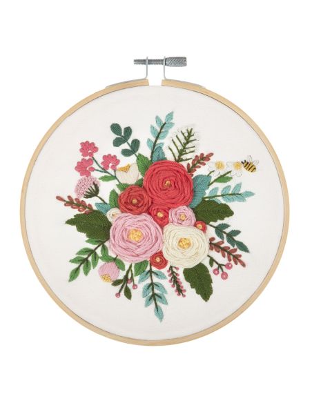 Kit de bordado - Ramo de rosas