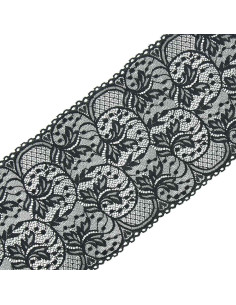 Encaje elástico de gran anchura 16,7 cm - Antracita