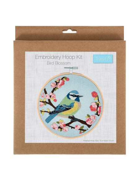 Kit de bordado - Pájaro en flores