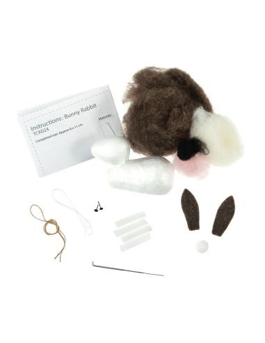 Kit de fieltro con aguja - Conejo