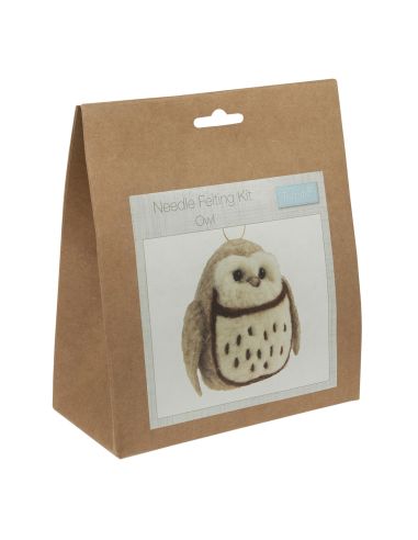 Kit de fieltro con aguja - Búho