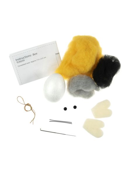Kit de fieltro con aguja - Abeja