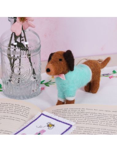Kit de fieltro con aguja - Dachshund