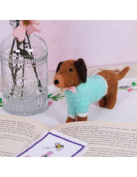 Kit de fieltro con aguja - Dachshund