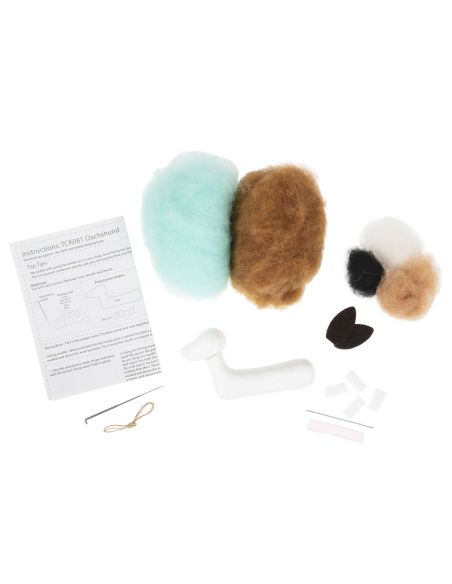 Kit de fieltro con aguja - Dachshund