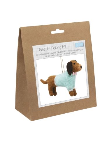Kit de fieltro con aguja - Dachshund