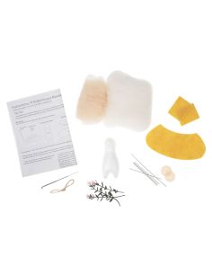 Kit de fieltro con aguja - Ratón con ramo de flores 2
