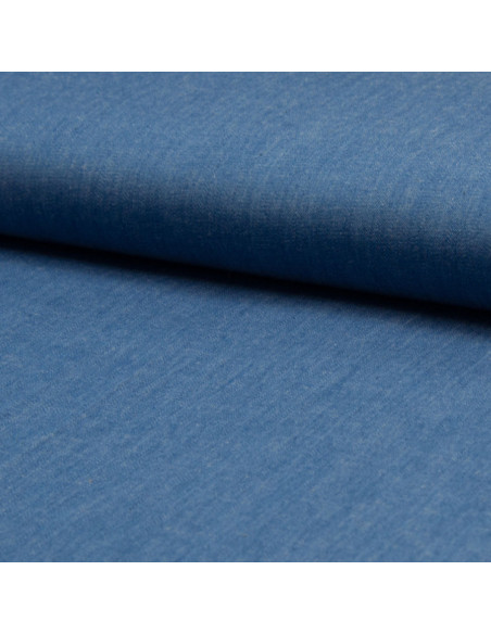 Tela chambray - Azul