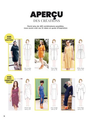 Libro 400 vestidos a partir de 18 patrones