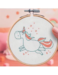 Kit de bordado French'kits - Unicornio