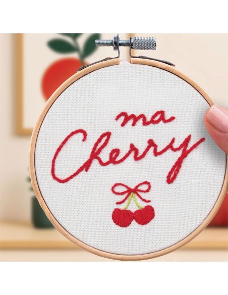 Kit de bordado French'kits - Ma cherry