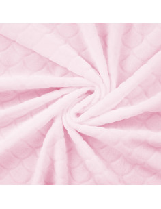 Tejido minky sirena - Rosa empolvado