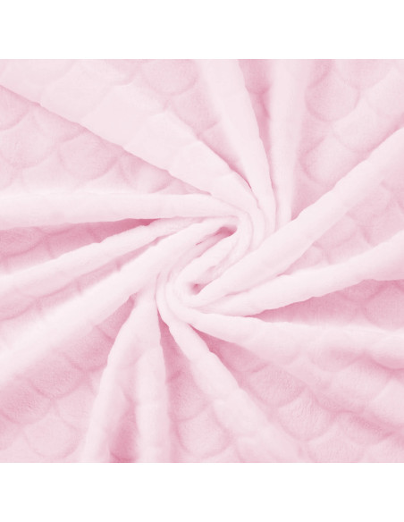 Tejido minky sirena - Rosa empolvado