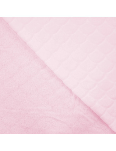 Tejido minky sirena - Rosa empolvado