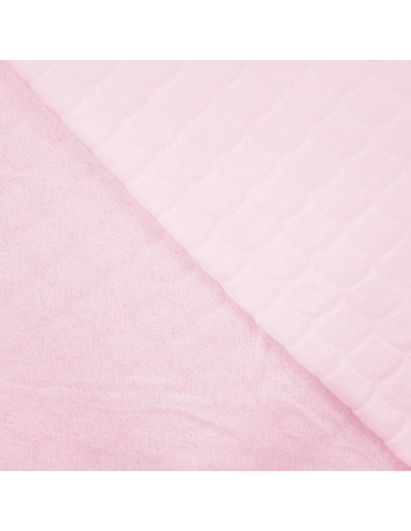 Tejido minky sirena - Rosa empolvado