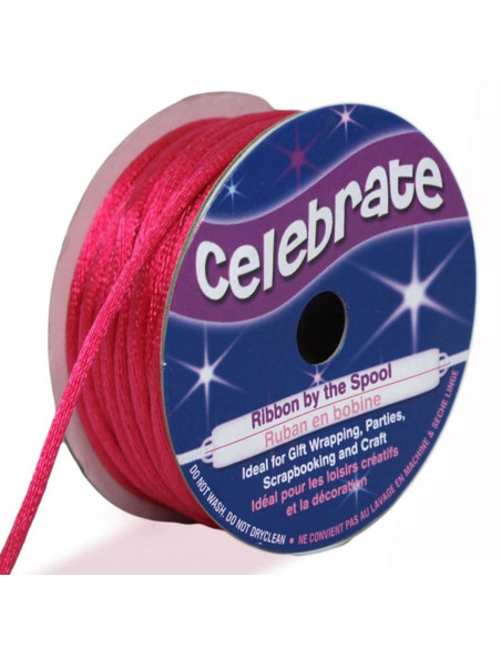 Cordón cola de ratón Celebrate fucsia - 2 mm x 10 metros