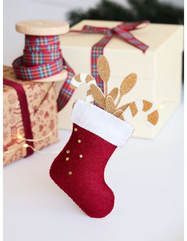 Mi decoración navideña de fieltro - 4 adornos de Navidad