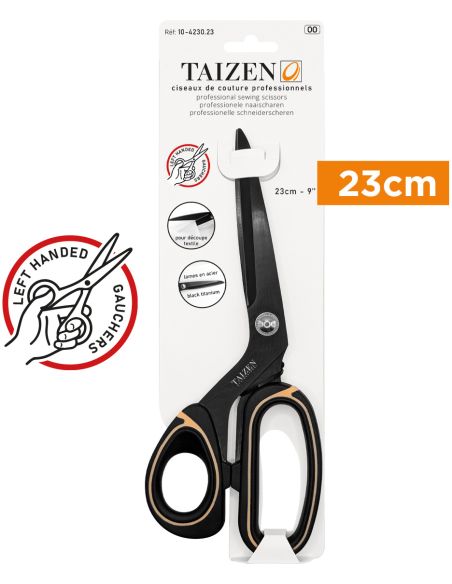 Tijeras profesionales de costura para zurdos 23 cm Taizen