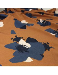 Tejido sudadera Anémona Camel - Églantine & Zoé