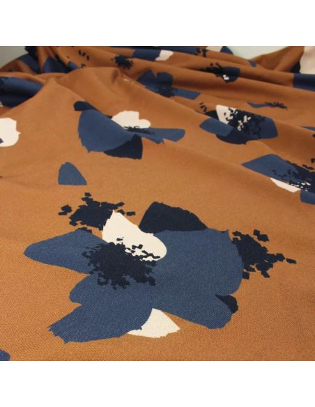 Tejido sudadera Anémona Camel - Églantine & Zoé
