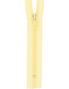 Cremallera de nylon - Amarillo paja