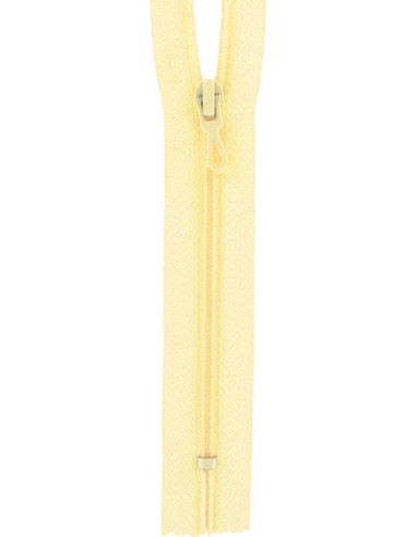 Cremallera de nylon - Amarillo paja