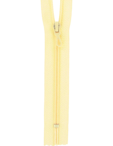 Cremallera de nylon - Amarillo paja