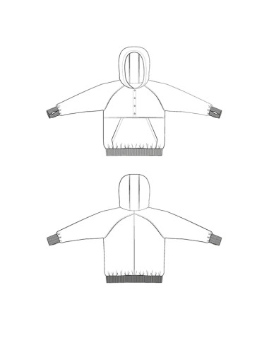 Patrón de sudadera Adèle - Maison Fauve