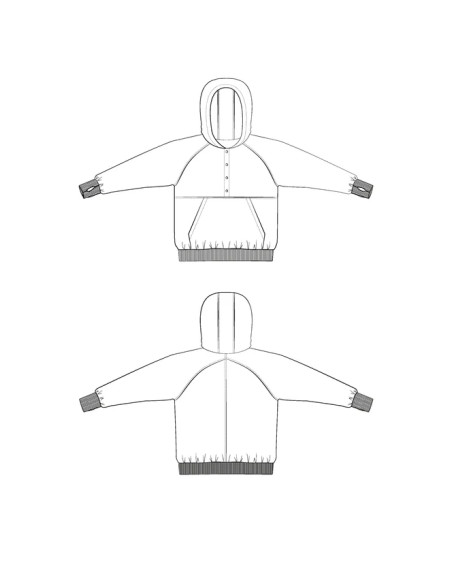 Patrón de sudadera Adèle - Maison Fauve