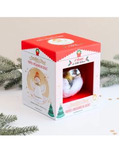 Caja de bola de Navidad amigurumi de ganchillo - El ángel