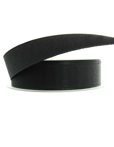 Grosgrain sube falda 30 mm - Negro