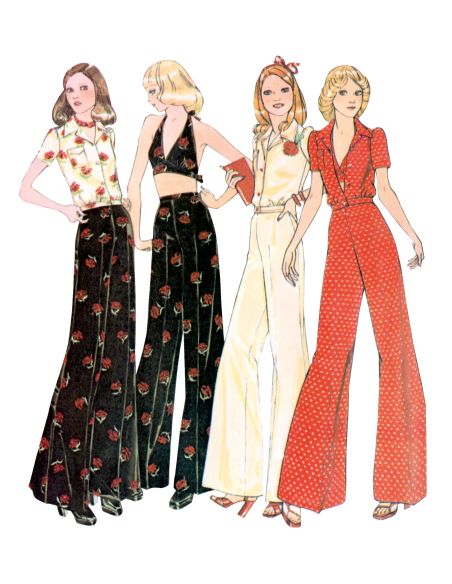 Patrón de blusa, espalda descubierta y pantalón - McCall's 8622