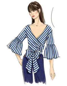 Patrón de blusas - Vogue 9315