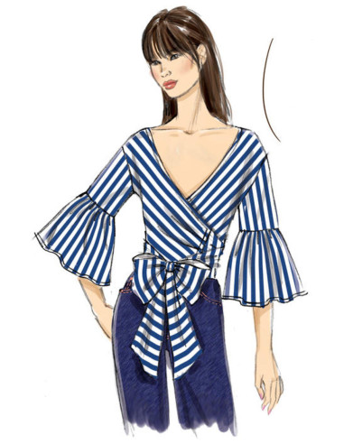 Patrón de blusas - Vogue 9315