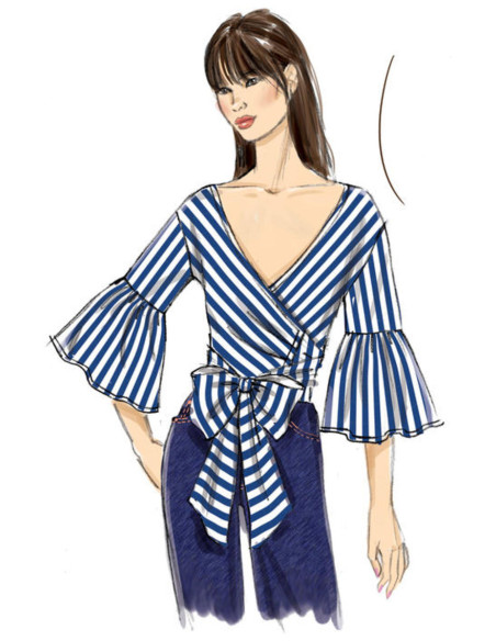 Patrón de blusas - Vogue 9315