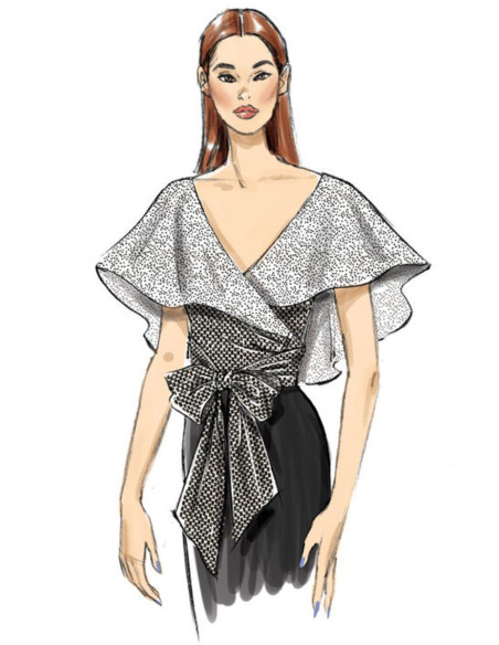 Patrón de blusas - Vogue 9315