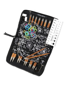 Estuche de agujas circulares de bambú ChiaoGoo para tejer
