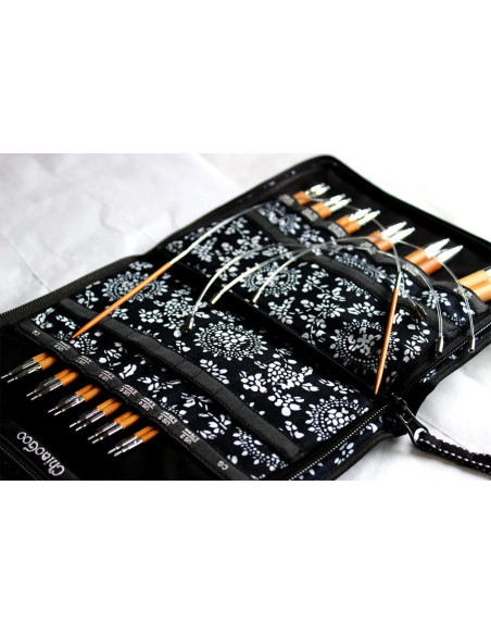 Estuche de agujas circulares de bambú ChiaoGoo para tejer