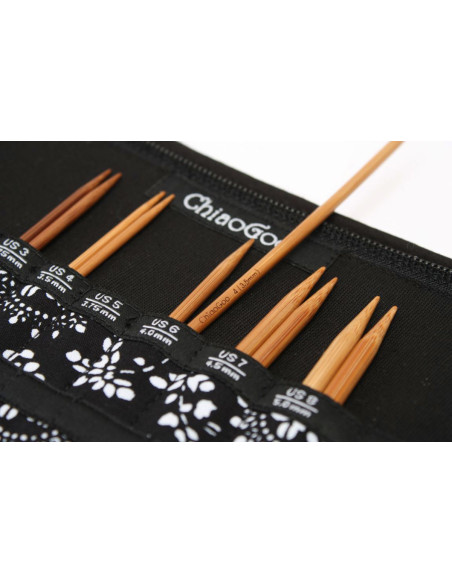 Estuche de agujas circulares de bambú ChiaoGoo para tejer