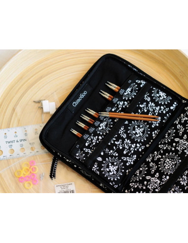 Estuche de agujas circulares de bambú ChiaoGoo para tejer